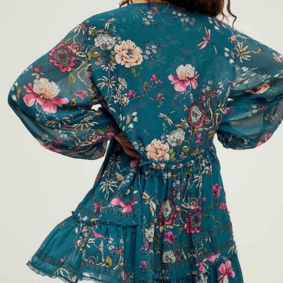 Free People Cherry Blossom Mini
Dress Emerald Combo - Picture 4 of 9